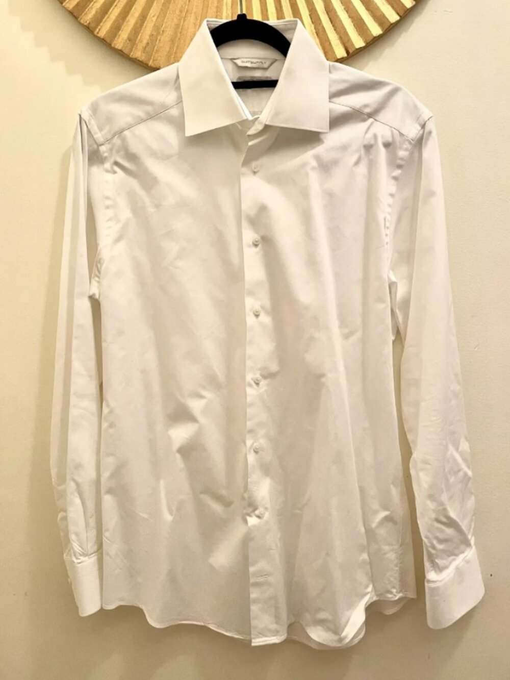Suitsupply Egyptian Cotton White Fine Twill Slim Fit Shirt